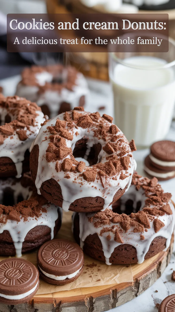 Treat your family to a delightful surprise with Cookies and Cream Baked Donuts that are both delicious and visually appealing. With a simple recipe that allows for customization, you can create an enchanting dessert that transforms any meal into a festive occasion. Uncover the secrets to making these delectable donuts at home!