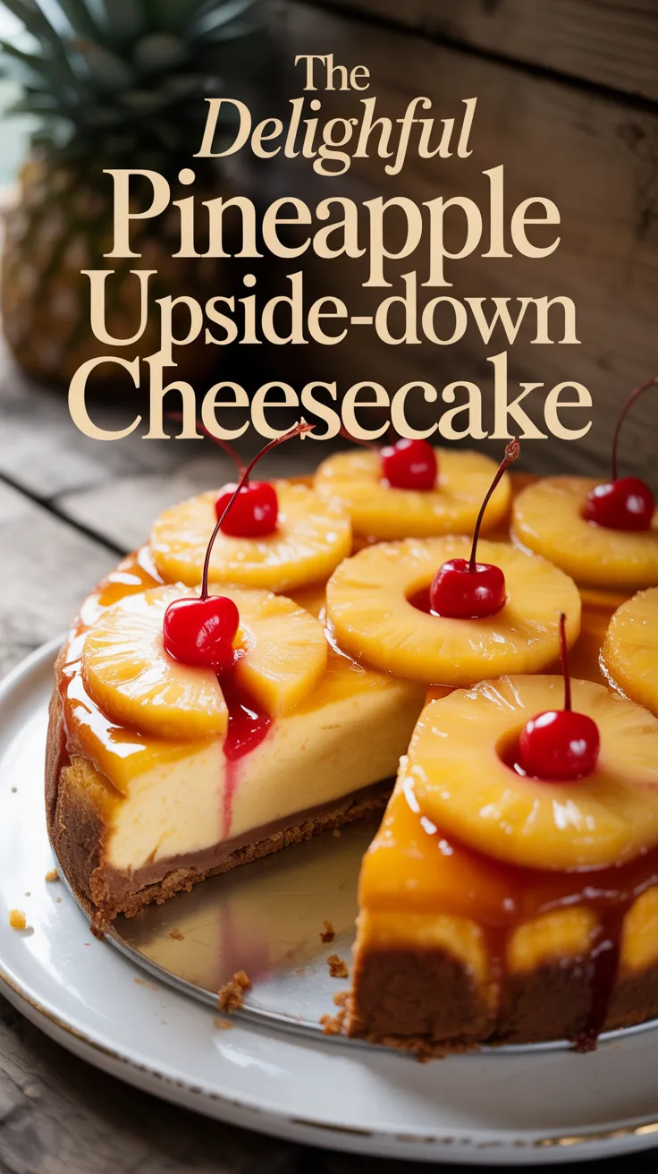 Perfect for those who crave something unique yet familiar, this Delightful Pineapple Upside-Down Cheesecake promises to be a hit at any celebration. Don’t miss out on the opportunity to transform your dessert table with this deliciously inventive recipe!