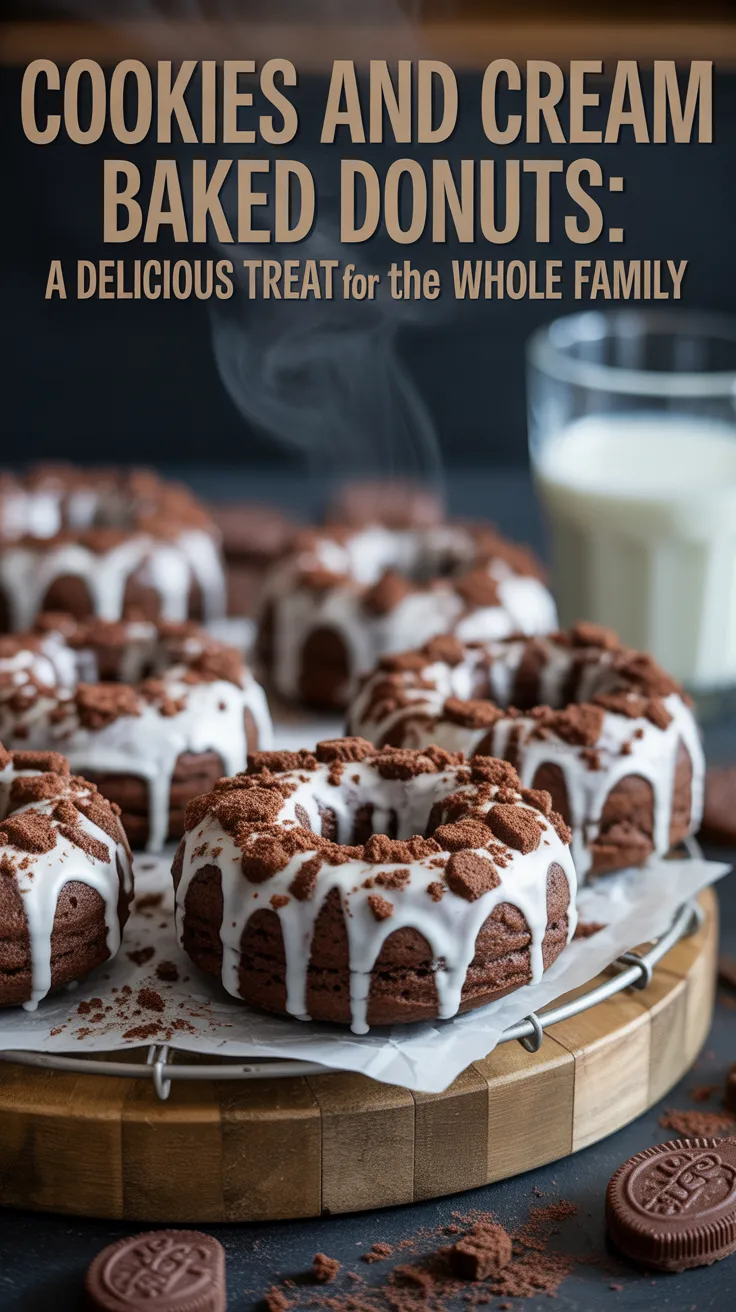 Indulge in the delightful fusion of creamy cookies and fluffy donuts with these irresistible Cookies and Cream Baked Donuts. Perfect for any occasion, they bring a taste of childhood nostalgia to your breakfast table. Discover how to whip up these sweet treats that everyone will love.