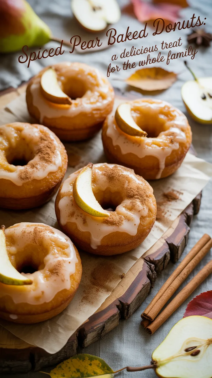 Imagine the enticing aroma of freshly baked donuts infused with juicy pears and aromatic spices drifting through your home. These Spiced Pear Baked Donuts are not only delicious but also easy to make, making them a fantastic option for breakfast or a sweet afternoon snack. Dive into the recipe and bring this delightful treat to life!