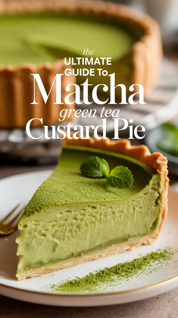 Embark on a culinary journey with Matcha Green Tea Custard Pie, where vibrant green hues meet creamy indulgence. This dessert not only captivates the palate but also brings a touch of elegance to any occasion, making it a stunning centerpiece for your dining table.