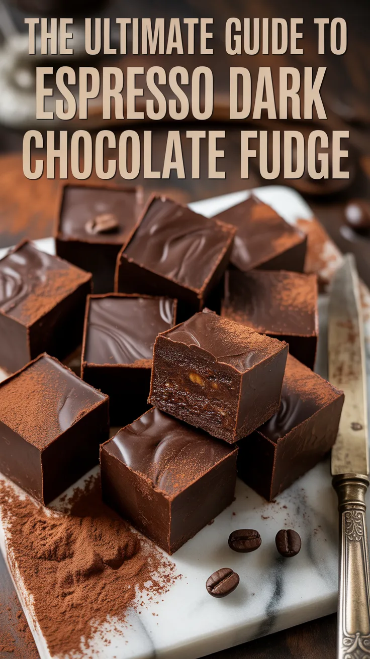 Whether you’re hosting a dinner party or simply enjoying a quiet evening at home, this espresso dark chocolate fudge is an impressive dessert that’s sure to delight. Join us in exploring this rich and indulgent recipe that brings a touch of elegance to any occasion!
