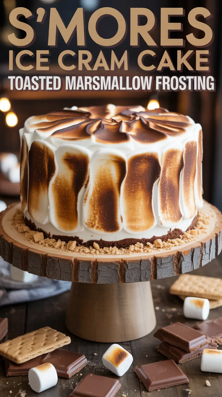 As you gather with family and friends, this S'mores Ice Cream Cake serves as a sweet reminder of those happy moments spent together. It’s a celebration of flavor, warmth, and love that will surely become a cherished tradition in your household.