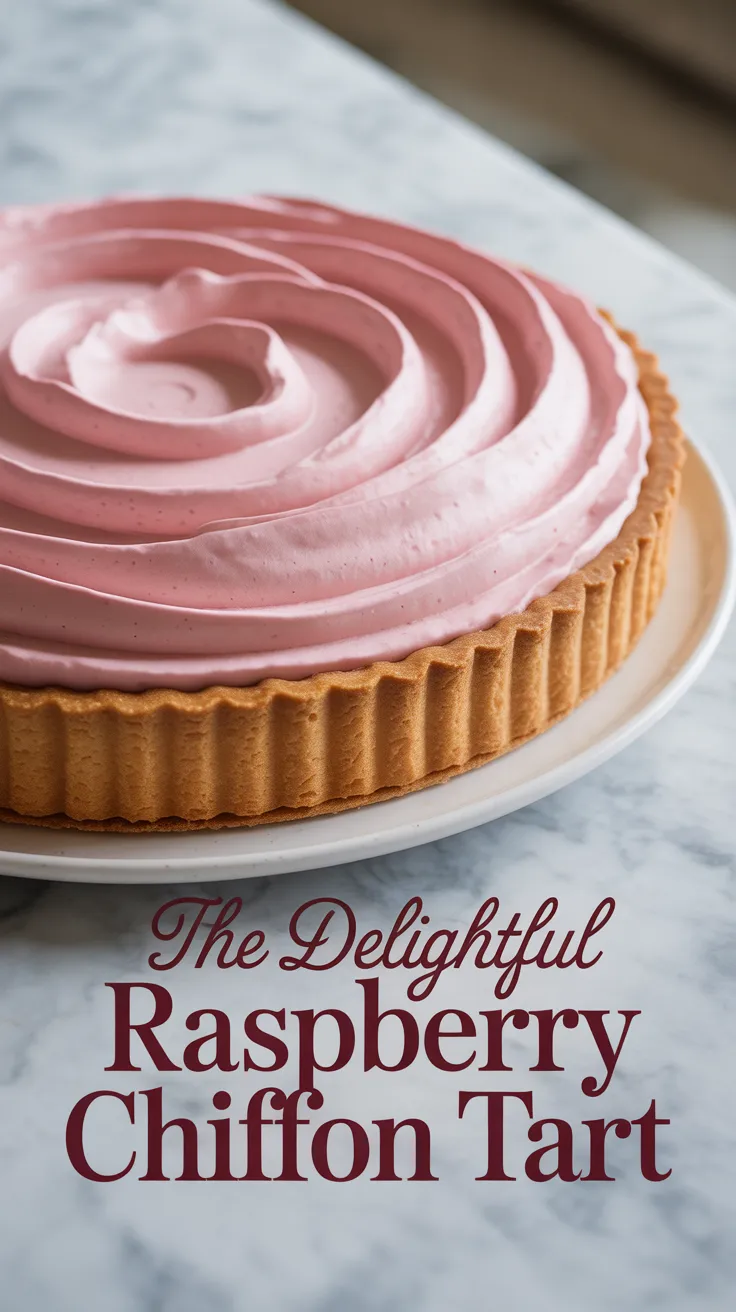 Delight in the lightness of chiffon as it melts in your mouth. This tart is the ideal blend of sweetness and tartness, showcasing fresh raspberries that shine as the star ingredient. Your guests will be asking for seconds!