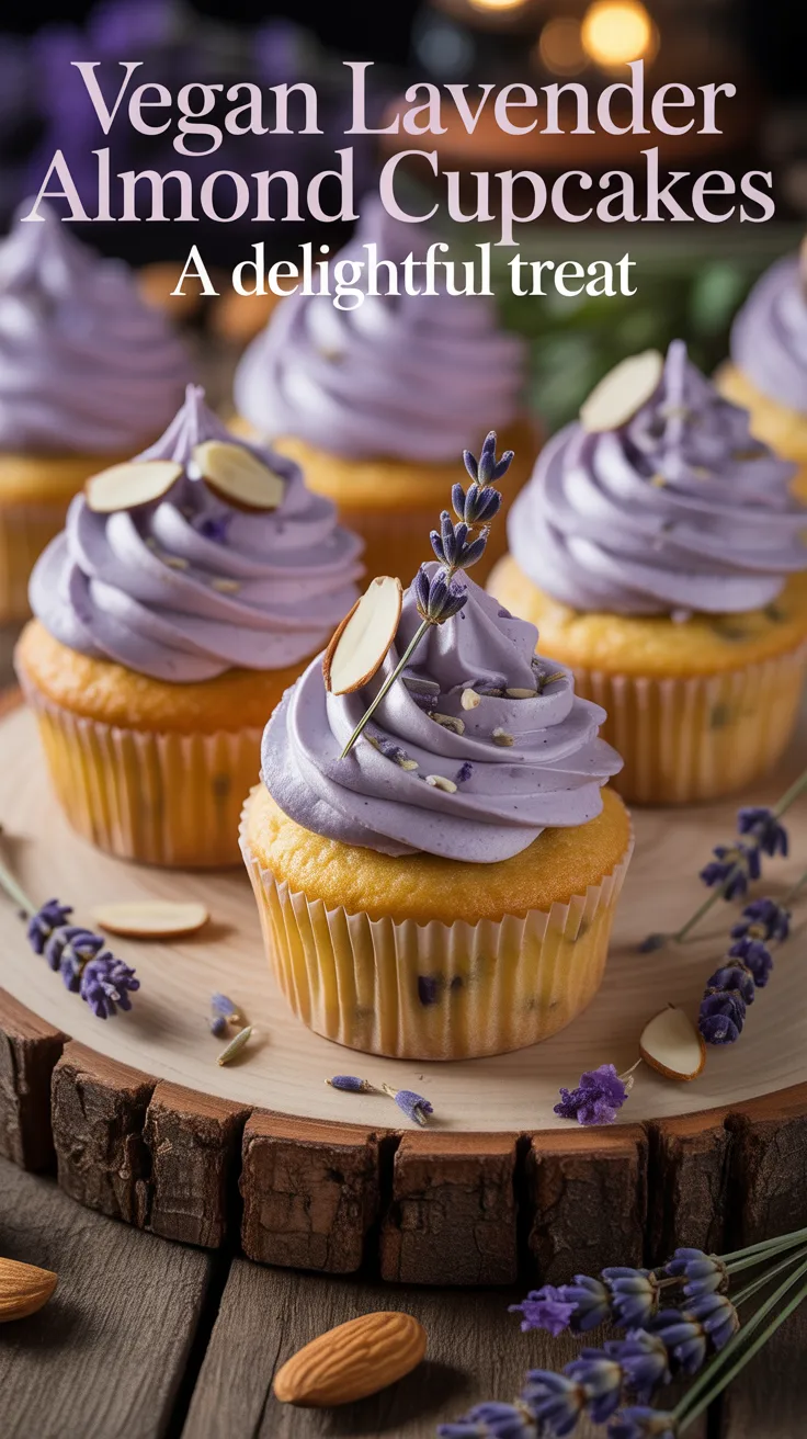 Explore various ways to decorate and serve these cupcakes, from simple dustings of powdered sugar to creative toppings like almond buttercream. With endless customization options, Vegan Lavender Almond Cupcakes are a versatile treat that allows your creativity to shine.