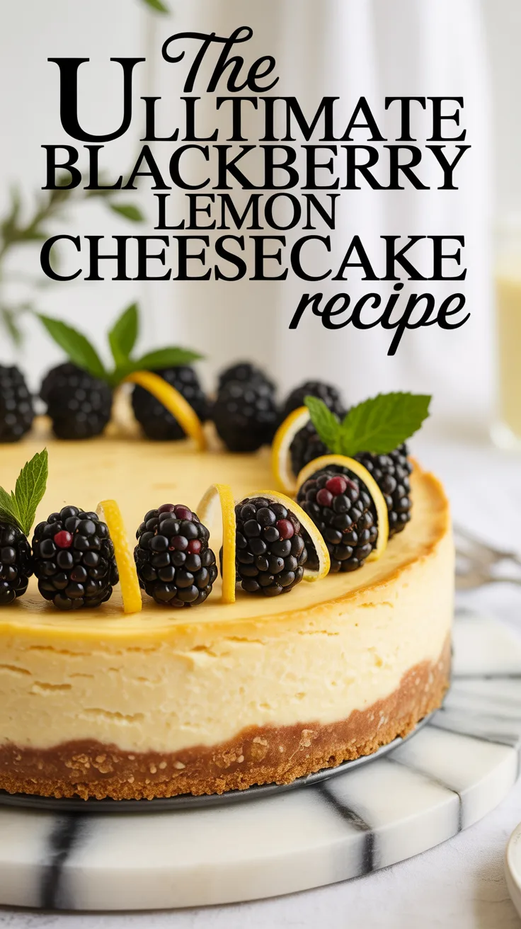 Experience the vibrant combination of zesty lemon and sweet blackberries in a cheesecake that’s truly unforgettable. This ultimate recipe will guide you through creating a dessert that’s not only visually stunning but also bursting with flavor, making it a perfect centerpiece for any gathering.