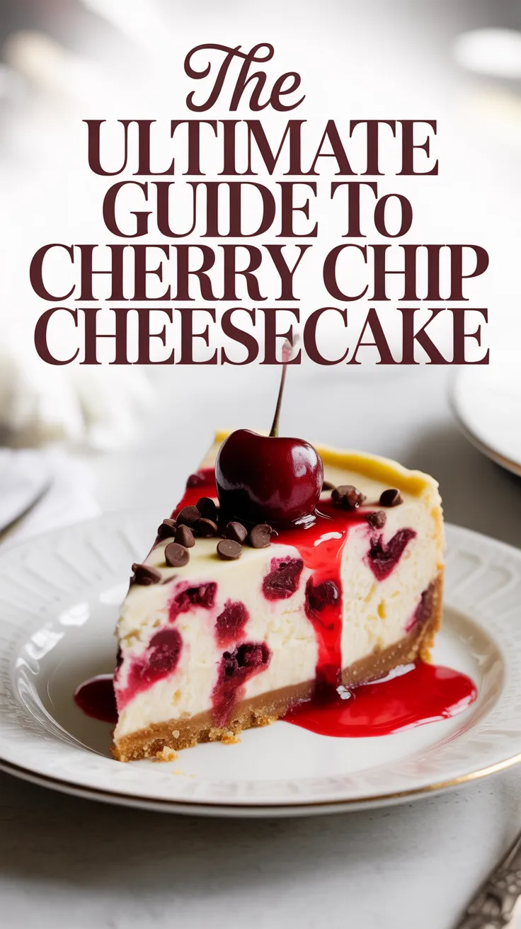 Experience the perfect balance of flavors with a cheesecake that combines the sweetness of chocolate chips and the tartness of cherries. This recipe not only looks gorgeous but also captures the essence of indulgence with every bite.