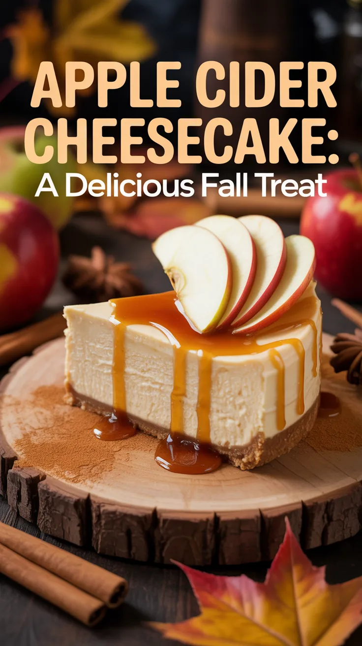 Embrace the flavors of fall with an Apple Cider Cheesecake that captures the essence of crisp autumn days. This delectable dessert combines creamy cheesecake with the warm, spiced notes of apple cider, making it a delightful addition to your seasonal celebrations.