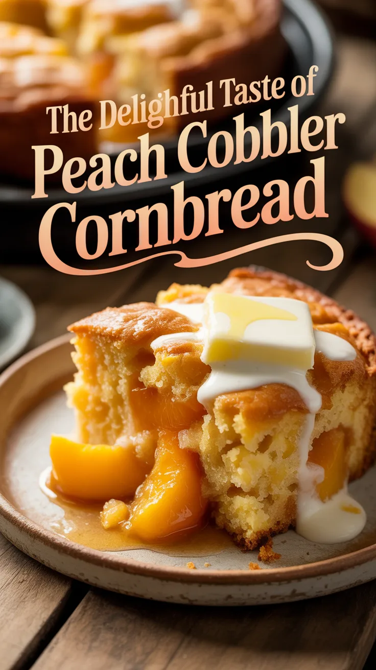 Crafting this Peach Cobbler Cornbread is as easy as it is rewarding, inviting bakers of all skill levels to create a dish that's perfect for sharing. Whether enjoyed warm with a scoop of ice cream or simply on its own, this treat captures the essence of home-baked goodness.
