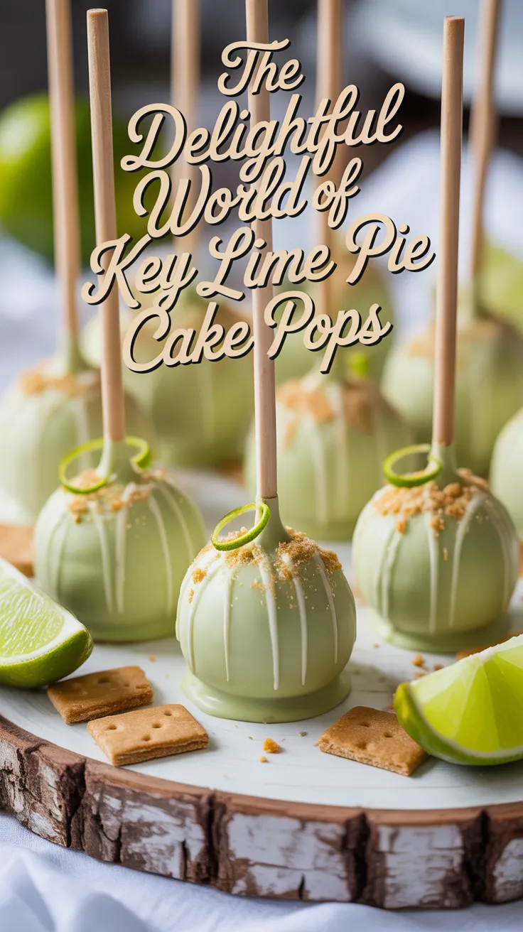 Experience the vibrant flavors of Key Lime Pie in an innovative cake pop form, complete with a graham cracker crust coating. This recipe is designed to impress your friends and family while providing a taste of the beach with every bite.