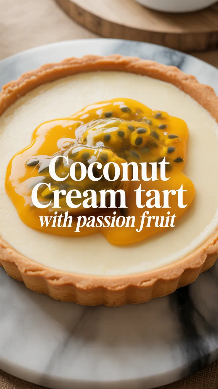 Delve into the delightful textures of this tart, where the velvety cream meets the crunch of the crust and the burst of juicy passion fruit. Each bite promises a harmonious balance that keeps you coming back for more.