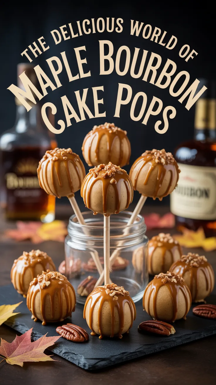 Unleash your creativity with Maple Bourbon Cake Pops, where you can mix and match toppings for a personalized touch. These enchanting bites make an eye-catching addition to any dessert table and promise to be a delightful surprise for your guests.