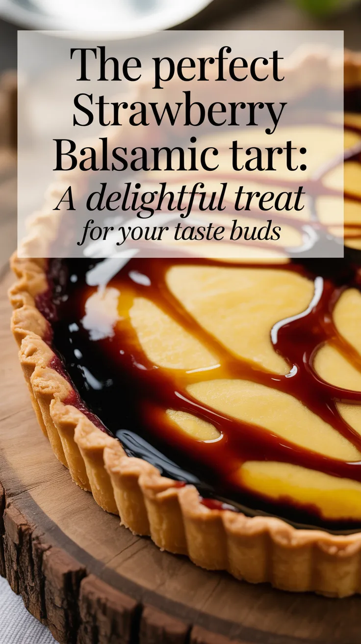 Savor the refreshing blend of flavors in The Perfect Strawberry Balsamic Tart, where succulent strawberries meet the surprising depth of balsamic reduction. This unique combination creates a mouthwatering dessert that is both sweet and tangy, perfect for elevating any occasion.