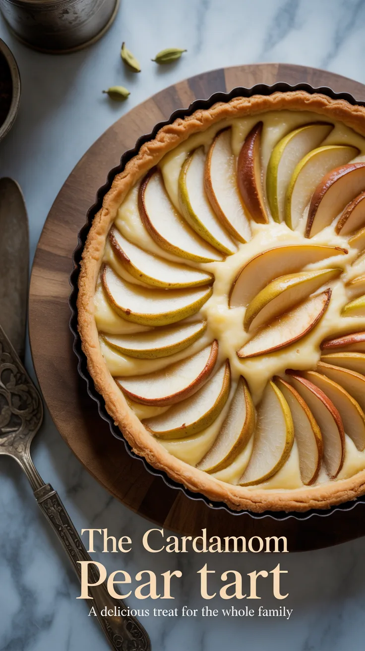 This tart features a buttery crust that serves as the perfect foundation for a luscious pear filling, delicately spiced for depth and character. Its beautiful presentation makes it an eye-catching centerpiece for family gatherings and celebrations, sure to impress guests of all ages.