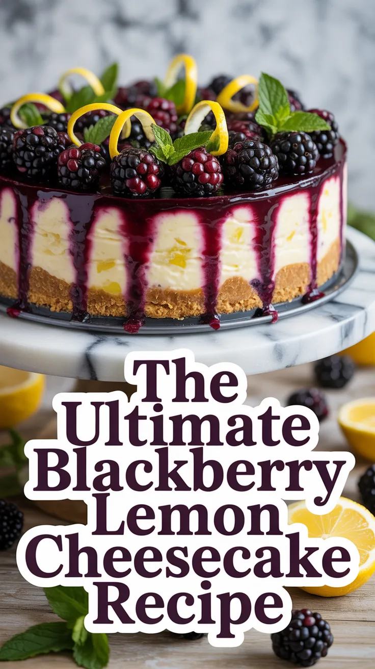 Discover the secrets behind a perfectly creamy cheesecake topped with a luscious berry compote. The Ultimate Blackberry Lemon Cheesecake Recipe combines classic flavors with a modern twist, making it a must-try for both seasoned bakers and novice cooks alike.