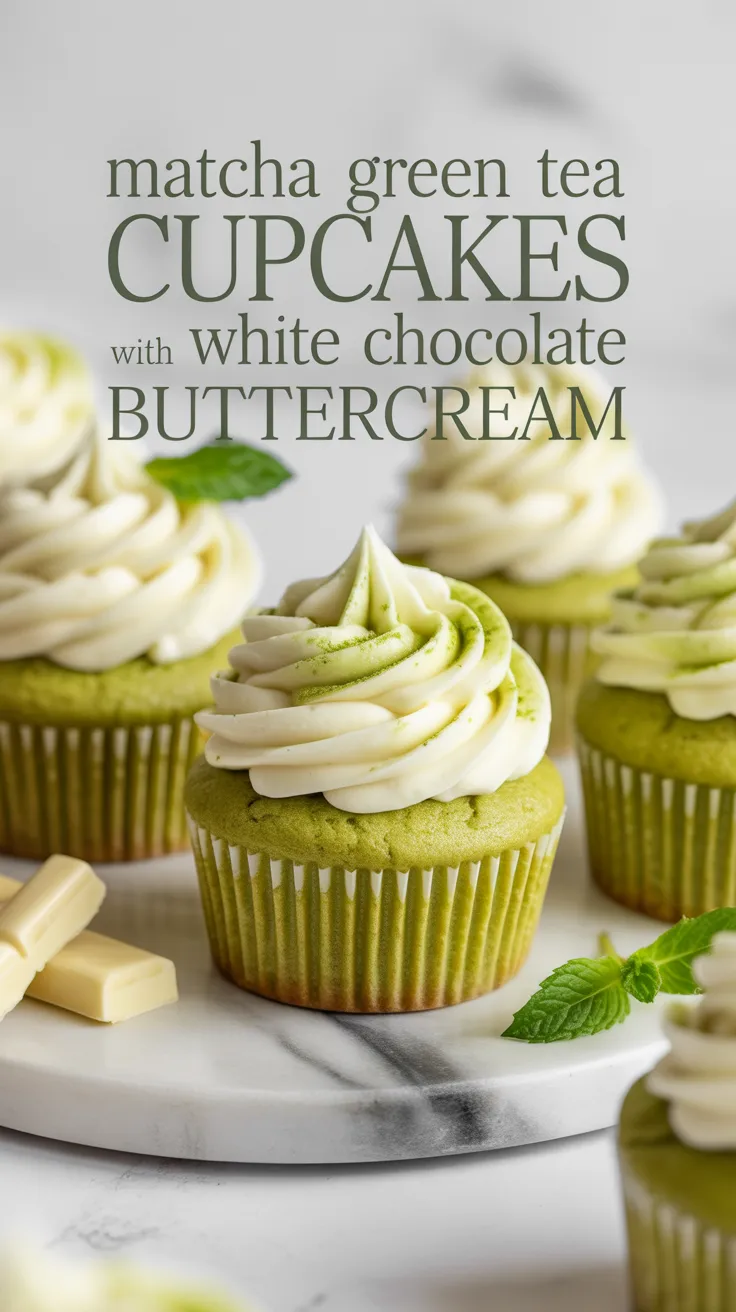 Imagine the stunning presentation of these cupcakes adorned with creamy frosting and a dusting of matcha. Perfect for special occasions or a sophisticated afternoon tea, they’ll surely impress your guests with their unique flavor and elegant appearance.