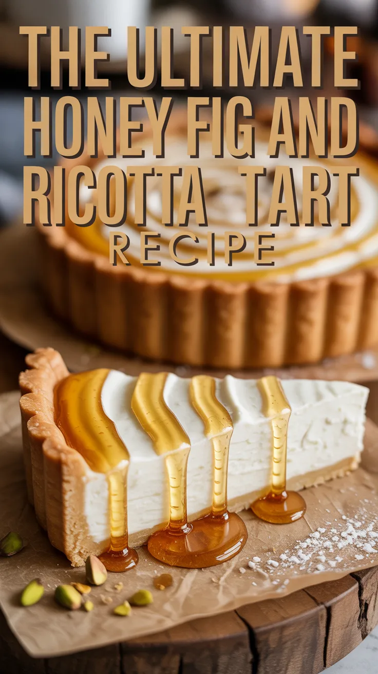 This tart features a buttery, flaky crust that cradles a rich ricotta filling, topped with luscious figs and a drizzle of golden honey. Its stunning presentation and elegant flavor profile make it an impressive centerpiece that will captivate friends and family alike.