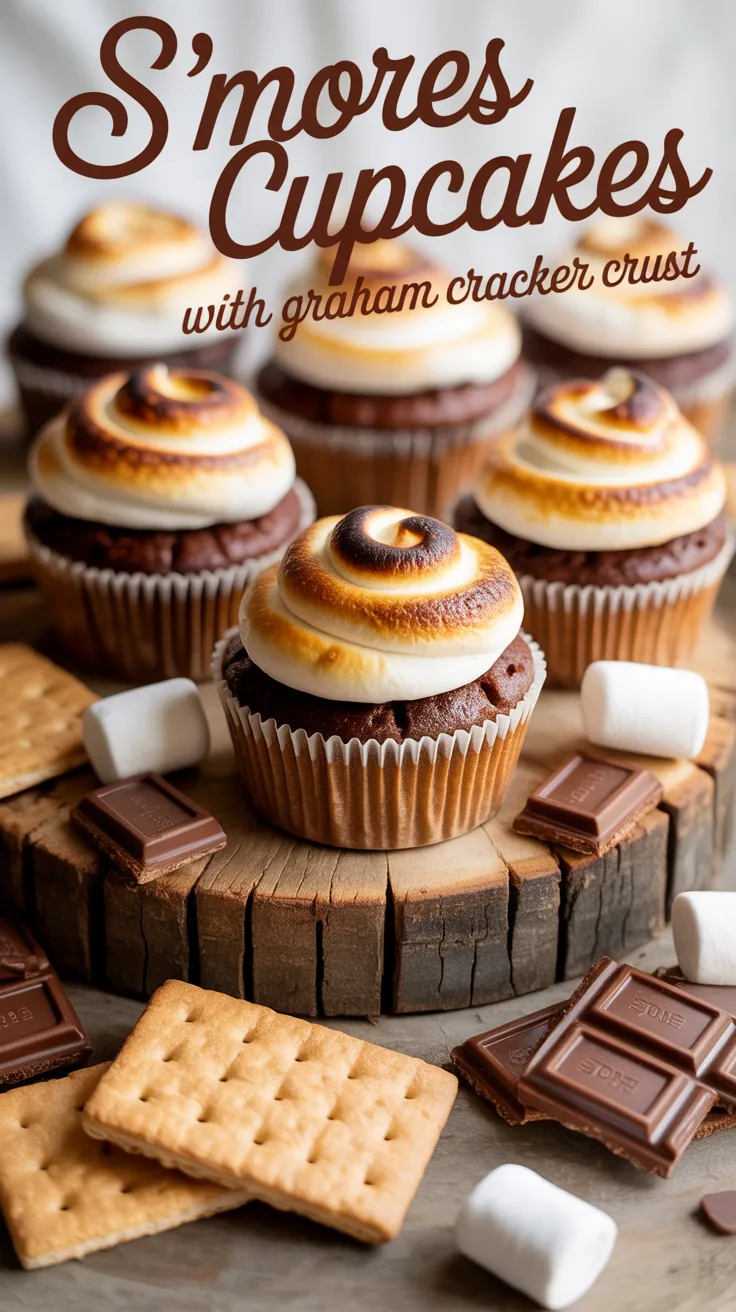 Experience the delightful fusion of classic campfire flavors with S'mores Cupcakes that elevate the beloved treat into a portable dessert. Each cupcake features a rich chocolate base, topped with a crunchy graham cracker crust and gooey marshmallows, bringing the essence of s'mores to any occasion.