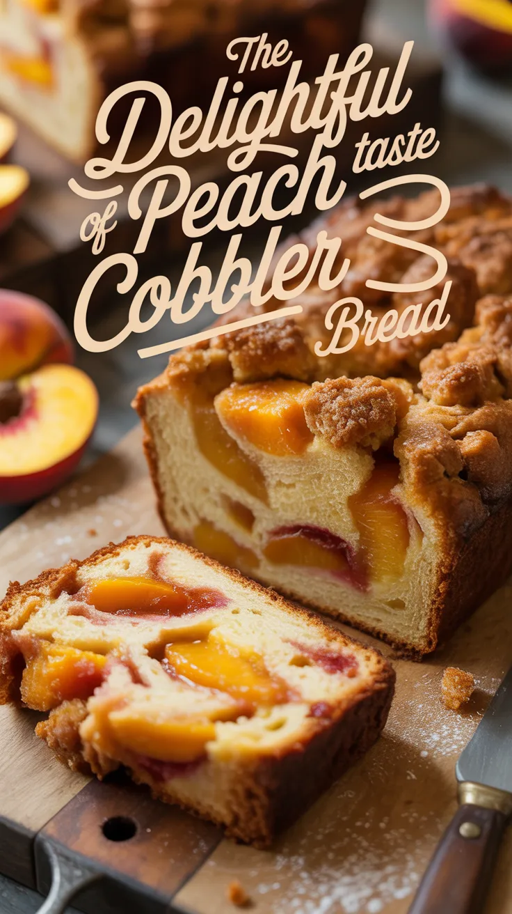 Delight in the heavenly aroma that fills your kitchen as this delightful bread bakes to golden perfection. Each slice invites you to savor those cherished summer flavors, ensuring that Peach Cobbler Bread becomes a favorite at your table for years to come.