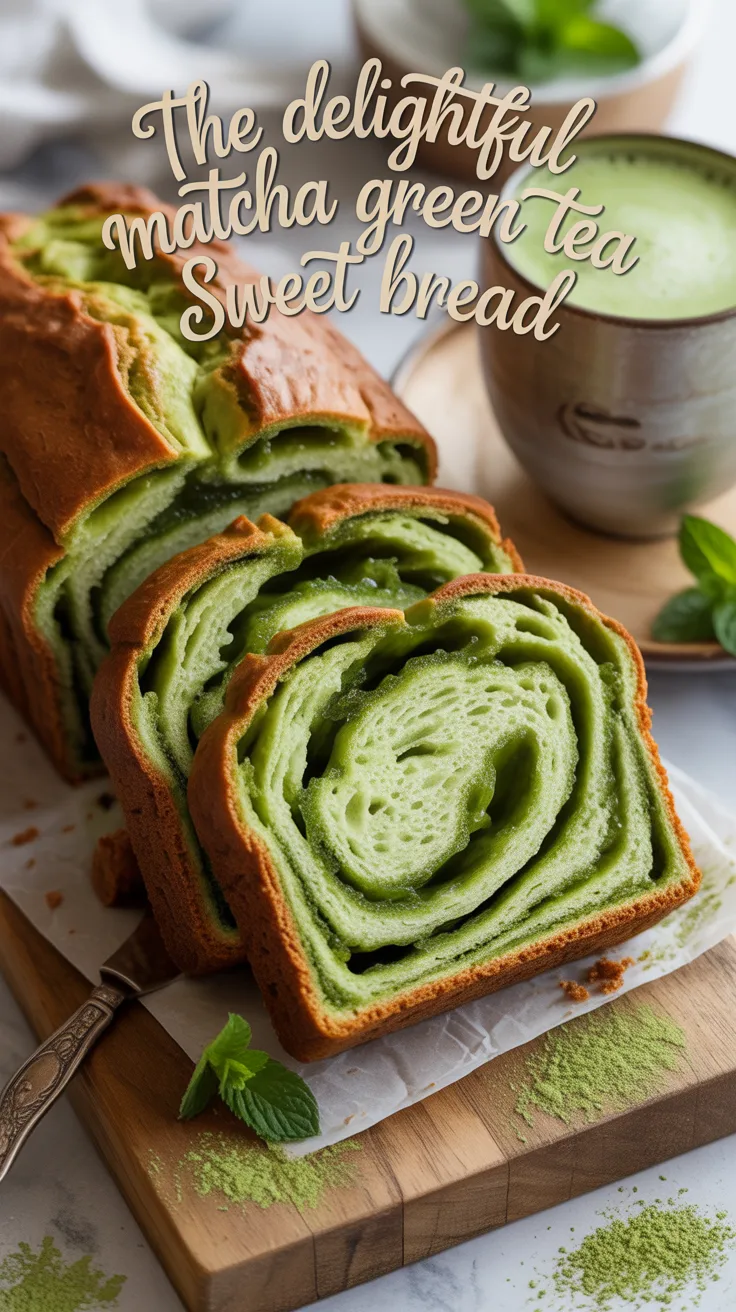 Experience the health benefits and rich antioxidants of matcha while indulging in a moist and fluffy bread. This recipe not only satisfies your sweet tooth but also impresses with its stunning color and delectable aroma.