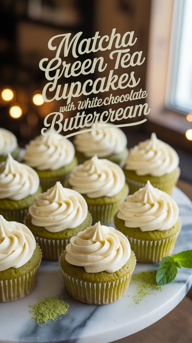 The alluring green hue of these cupcakes makes them a standout addition to special occasions or casual gatherings. With their unique flavor and luxurious frosting, they are sure to captivate both matcha enthusiasts and newcomers alike.