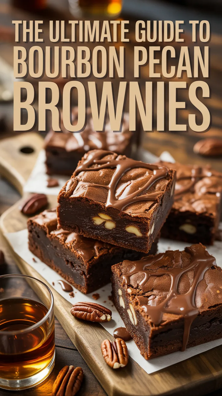 Imagine indulging in a brownie that perfectly balances sweetness with a hint of bourbon's aromatic warmth. Each bite is a luscious experience, punctuated by the satisfying crunch of toasted pecans, making these brownies a crowd-pleaser at any gathering.