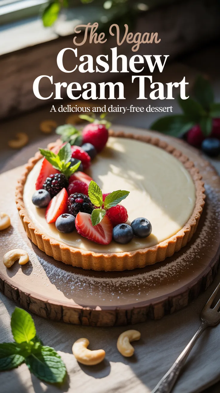 Savor the creaminess of the Vegan Cashew Cream Tart, where rich flavors collide with wholesome ingredients. This dairy-free dessert promises to satisfy cravings while keeping things light and delicious, making it a perfect choice for any occasion.