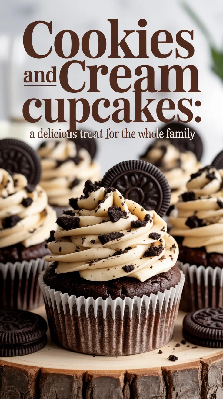 Get inspired with creative ideas for customization, whether it's swapping cookies for seasonal flavors or adding unique frosting twists. Cookies and Cream Cupcakes offer endless possibilities, making them a versatile dessert for any occasion.