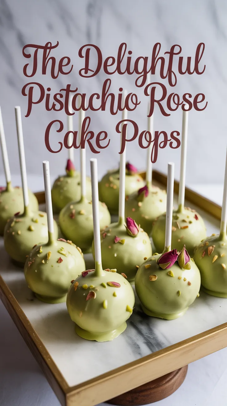 Elevate your dessert game with Pistachio Rose Cake Pops, combining stunning visuals with delightful taste. Perfect for sharing or gifting, these customizable treats are a refreshing twist on classic favorites that will leave everyone asking for more.