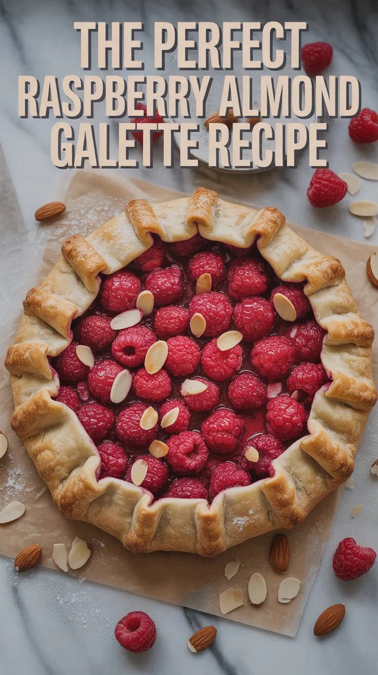 Experience the delightful harmony of tart raspberries and nutty almond flavors with this simple yet elegant galette. The flaky pastry melts in your mouth, while the vibrant filling adds a burst of color to any gathering.