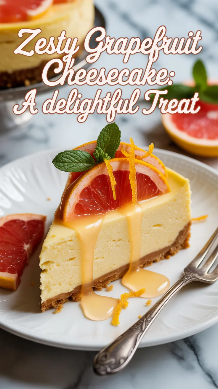 Experience a creative take on cheesecake that elevates your dessert game. Zesty Grapefruit Cheesecake is light and flavorful, providing a refreshing alternative that’s sure to impress your guests while satisfying your cravings.