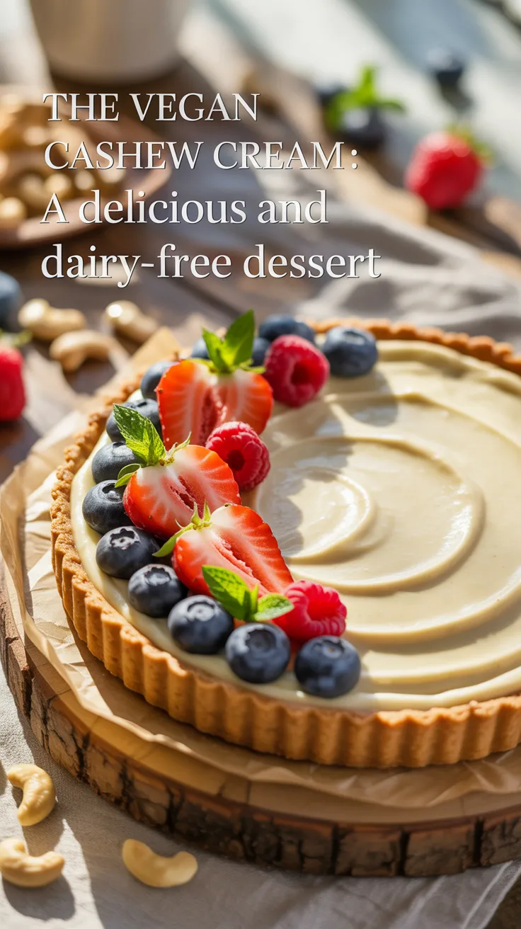 Discover how to whip up a dessert that's both indulgent and guilt-free. With its natural sweetness and a hint of vanilla, this tart is the perfect way to end any meal, proving that you don't need dairy to enjoy a decadent treat.