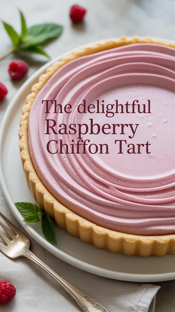 Experience a burst of refreshing flavors with a Raspberry Chiffon Tart that will invigorate your dessert table. The light, airy filling paired with a buttery crust creates the perfect harmony of textures for a truly memorable treat.