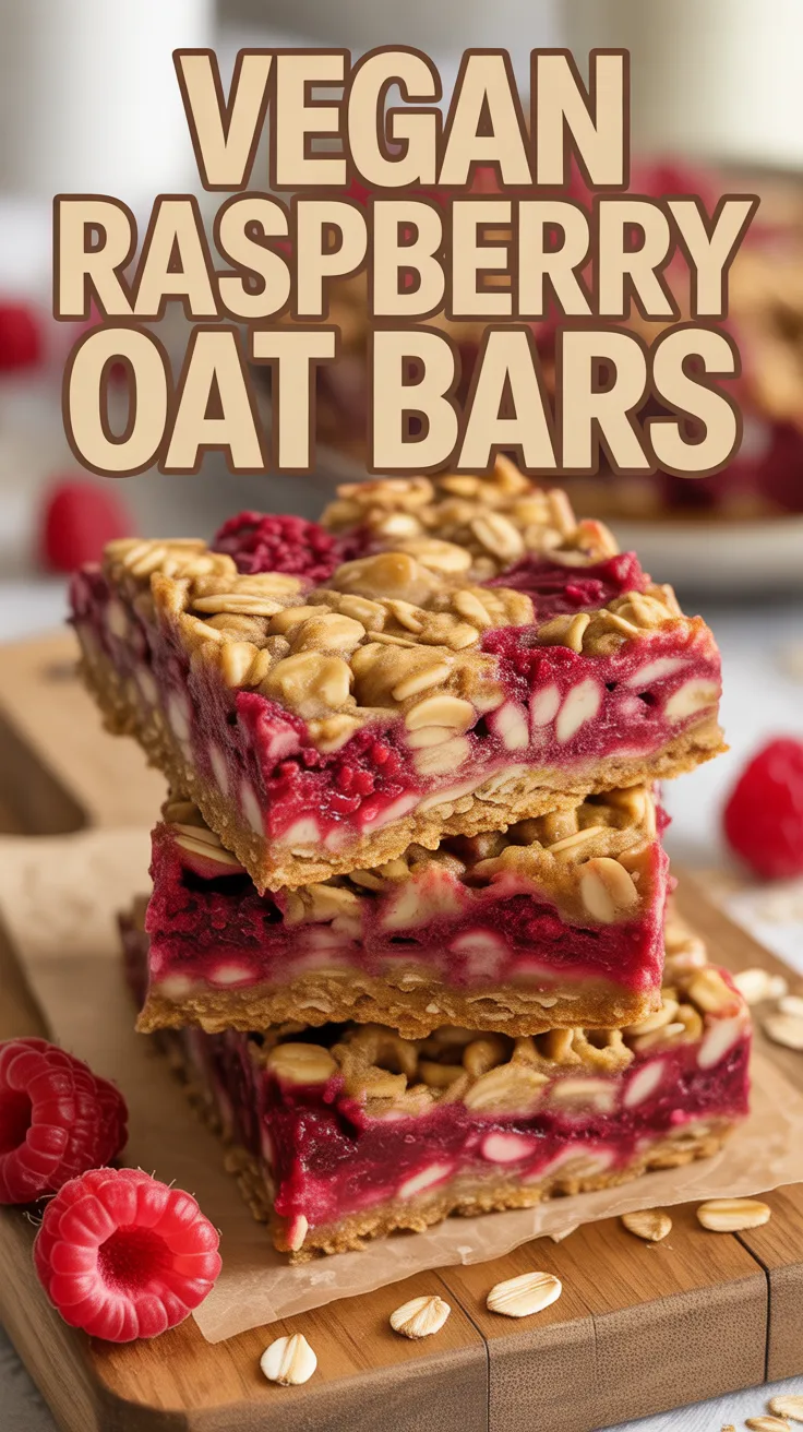 Delight in the wholesome goodness of Vegan Raspberry Oat Bars, where tart raspberries meet hearty oats for a treat that’s both nutritious and satisfying. Imagine biting into a chewy, fruity bar that’s perfect for breakfast or a midday snack, making health deliciously convenient.
