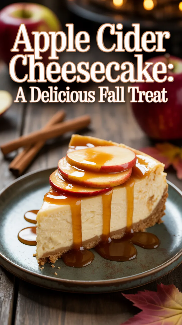 Discover how to create an unforgettable dessert that brings the comforting flavors of fall right to your table. With its buttery crust and luscious apple cider filling, this Apple Cider Cheesecake is a must-try for anyone seeking a taste of the season.