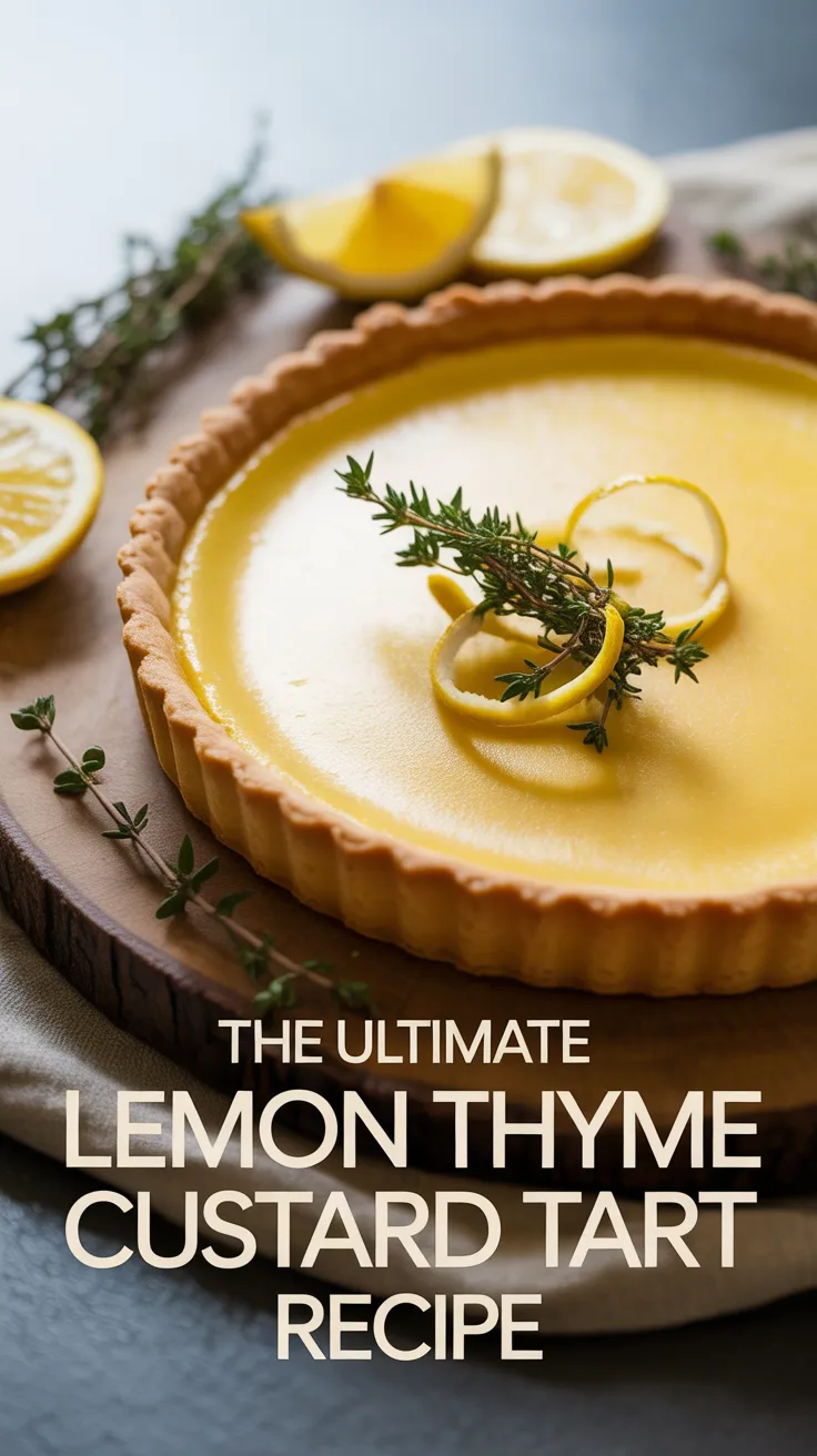 Imagine a silky custard filling, perfectly set in a buttery crust, exuding citrus notes and herbal undertones. Each slice is a balance of sweet and savory that will have your taste buds dancing in delight, making this tart a crowd-pleaser at gatherings.