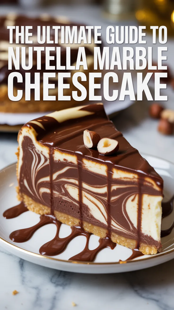 Indulge in a heavenly blend of silky cheesecake and rich Nutella in this ultimate dessert. Discover how to create a perfect marble effect that not only looks stunning but tastes divine.