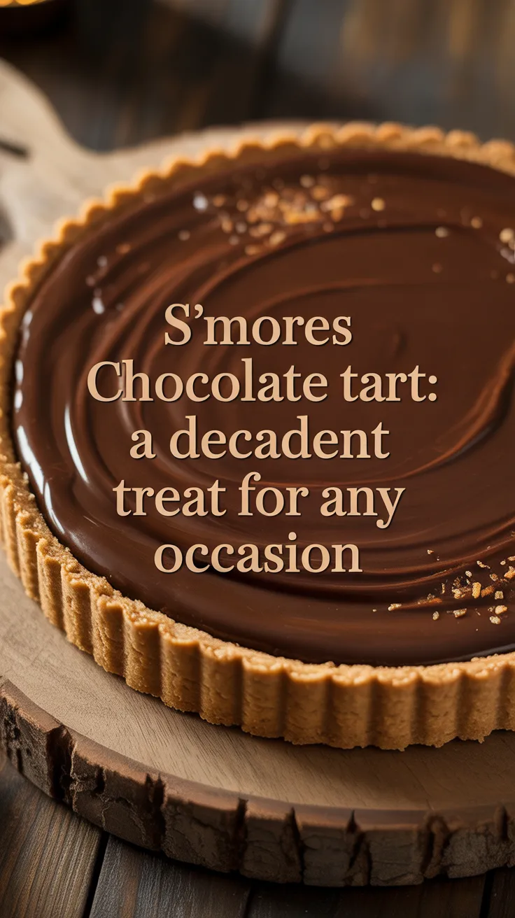 Imagine sinking your fork into a velvety chocolate tart, perfectly balanced by a crumbly graham cracker crust and topped with a layer of toasted marshmallows. This dessert transforms the nostalgic taste of s’mores into an exquisite tart that’s sure to impress at any gathering.