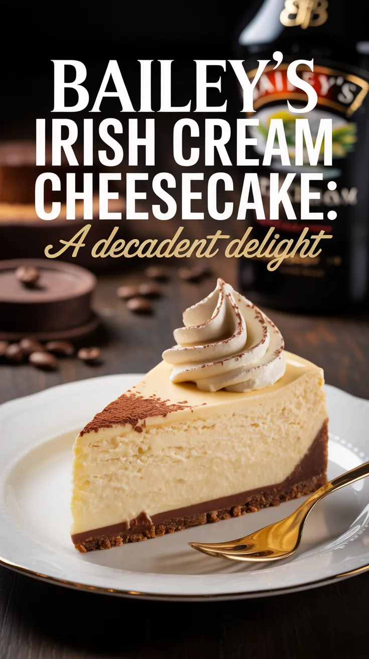 Elevate your dessert game with a Bailey’s Irish cream cheesecake that combines velvety richness with a touch of indulgent Irish charm. Each slice is a creamy explosion of flavor, perfect for special celebrations or a well-deserved treat.