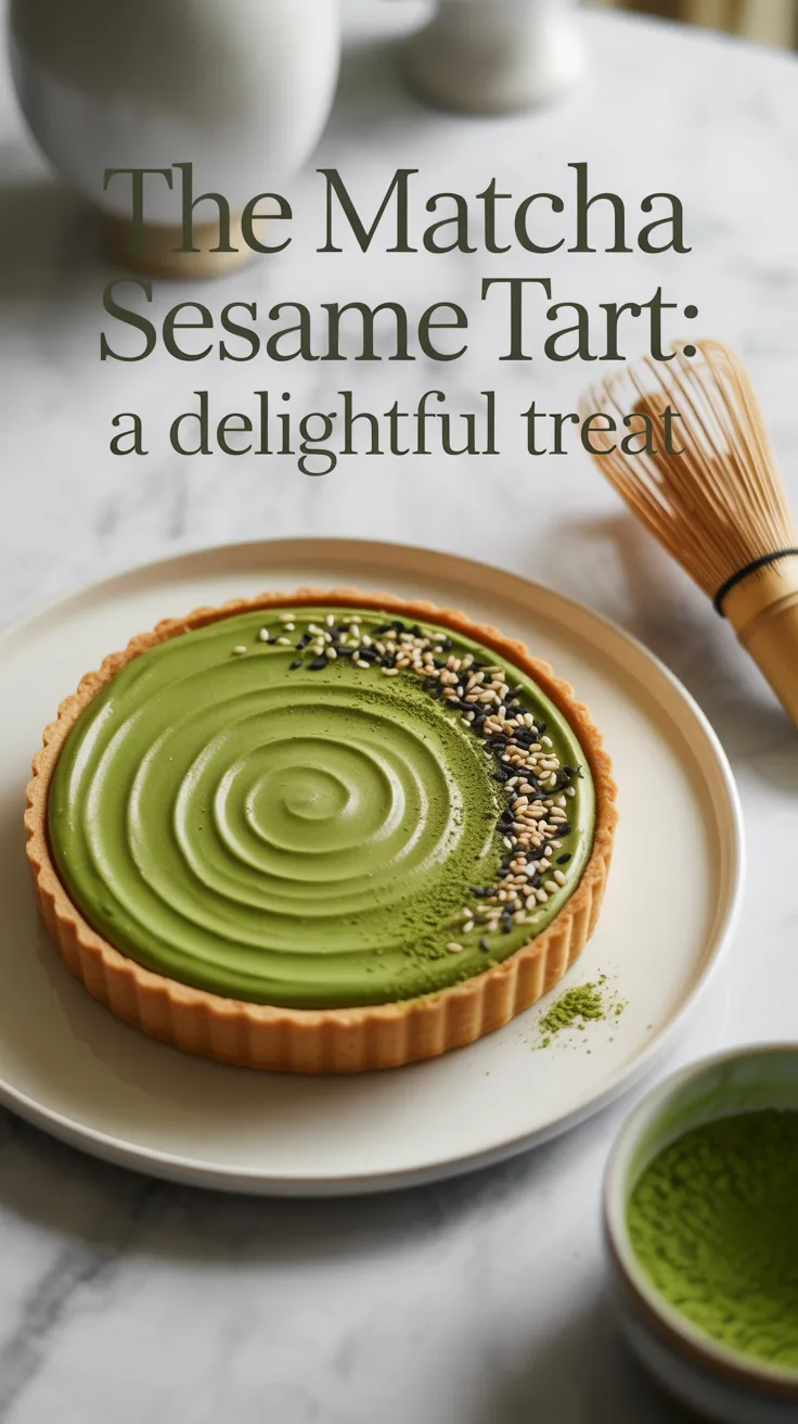 Experience the creamy filling that perfectly balances the robust matcha with a delicate hint of sweetness. Baked to perfection in a crumbly crust, this tart is a sophisticated dessert that's easy to whip up for special occasions or a cozy night in.