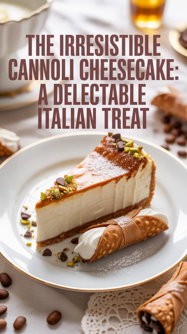 Experience the magic of Italy in every bite as you savor the unique blend of ricotta and mascarpone cheeses, complemented by hints of citrus and chocolate chips. This cheesecake not only looks stunning but also promises an unforgettable flavor journey.