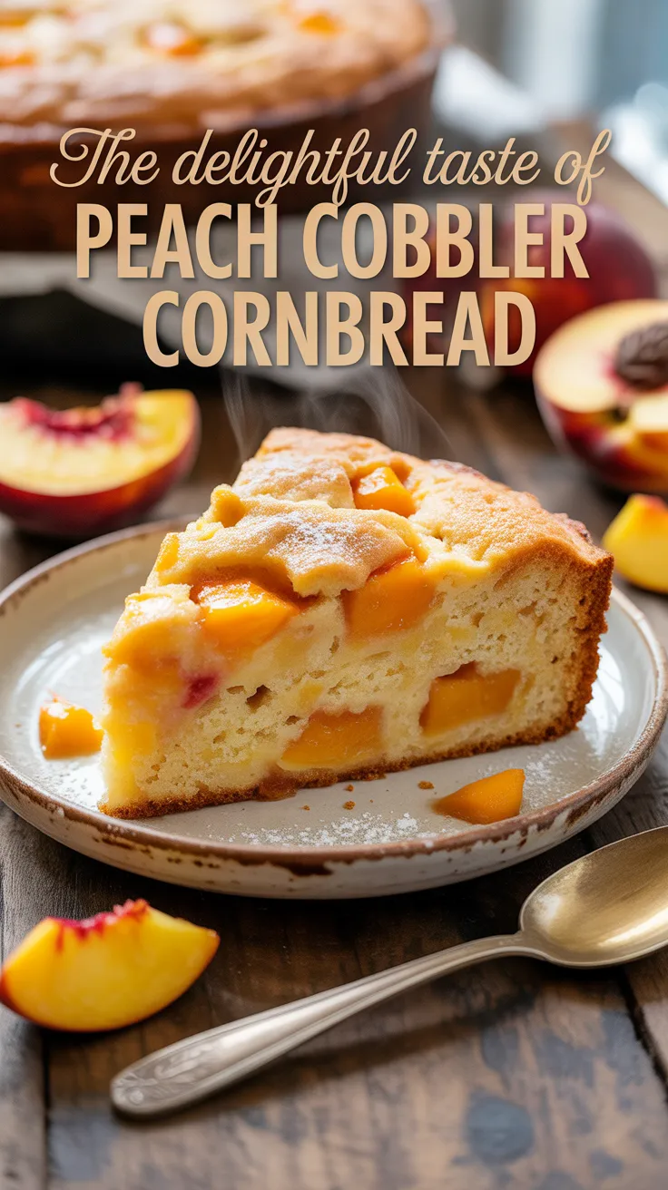 Experience the perfect balance of sweetness and warmth with Peach Cobbler Cornbread, a delightful twist on a classic dessert. Imagine biting into a moist cornbread infused with juicy peaches and a hint of cinnamon, making every mouthful a comforting celebration of flavors.