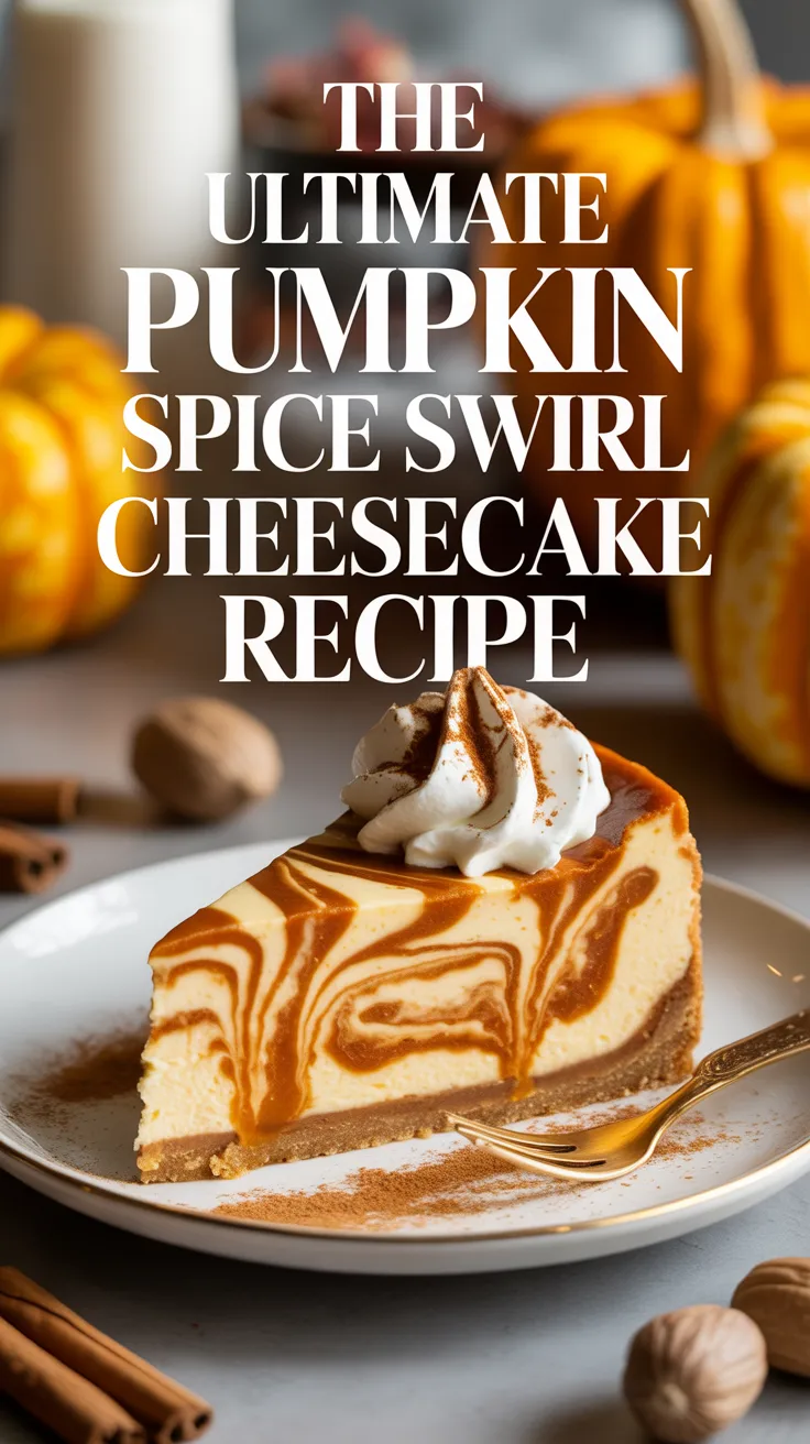 Impress your friends and family with a cheesecake that not only looks breathtaking but tastes like a seasonal dream. With its creamy texture and spiced pumpkin topping, this recipe is the perfect blend of tradition and innovation that will leave everyone wanting more.