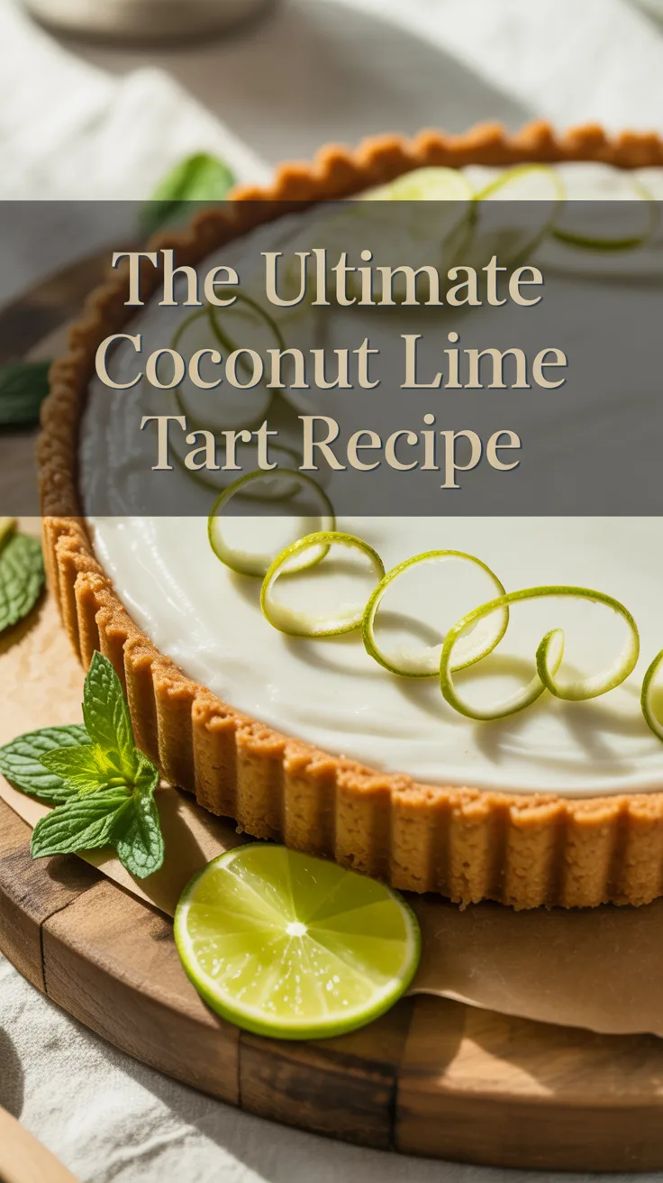 Transport your taste buds to tropical paradise with the Ultimate Coconut Lime Tart, where zesty lime meets creamy coconut in a symphony of flavor. This dessert promises a refreshing escape, perfect for warm weather gatherings or any occasion that calls for a sunny touch.