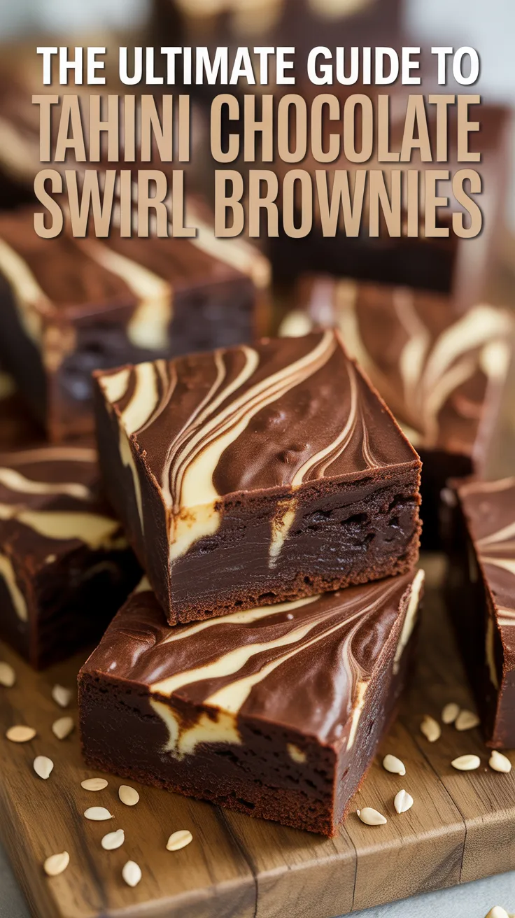 Experience the magic of Tahini Chocolate Swirl Brownies, where creamy tahini and rich chocolate unite to create a decadent treat you won't be able to resist. This recipe brings a unique twist to classic brownies, making them both indulgent and memorable.
