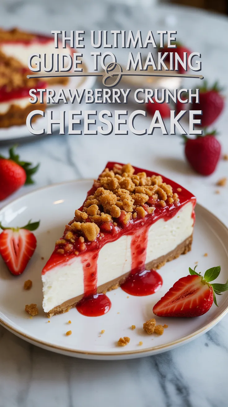 Discover the secret to achieving a cheesecake that's both velvety smooth and perfectly crunchy. With vibrant strawberry flavors and a textural twist, this guide will have you whipping up a show-stopping dessert that’s sure to impress.