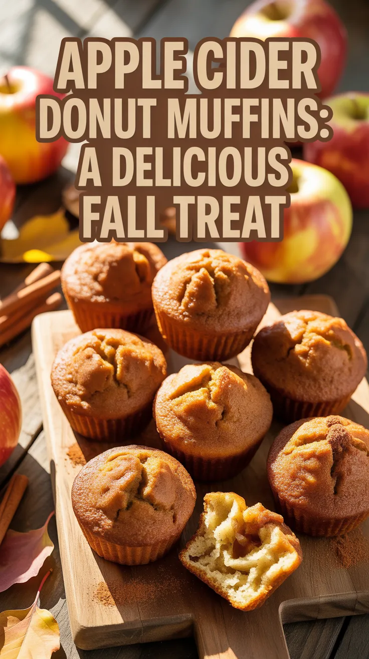 Picture the aroma of freshly baked muffins filling your kitchen, creating an inviting atmosphere that everyone will love. With simple ingredients and easy preparation, these muffins bring the taste of apple cider donuts right to your home, minus the frying.