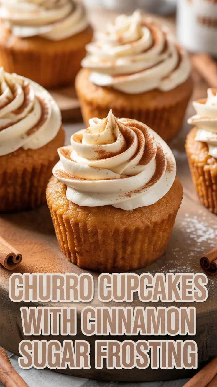 Imagine the warm aroma of cinnamon and sugar wafting through your kitchen as you whip up these irresistible cupcakes. Topped with a velvety frosting that captures the essence of the classic churro, they’re perfect for any occasion.