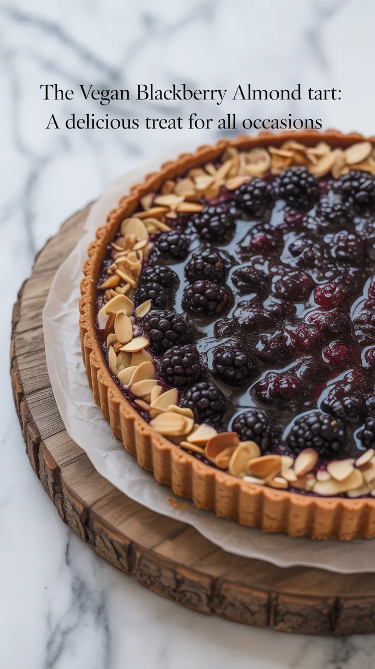 Experience the harmonious blend of flavors in our Vegan Blackberry Almond Tart, where succulent blackberries meet a rich almond base. This dessert is not only stunning but also incredibly simple to make, ensuring it fits perfectly into any gathering or celebration.