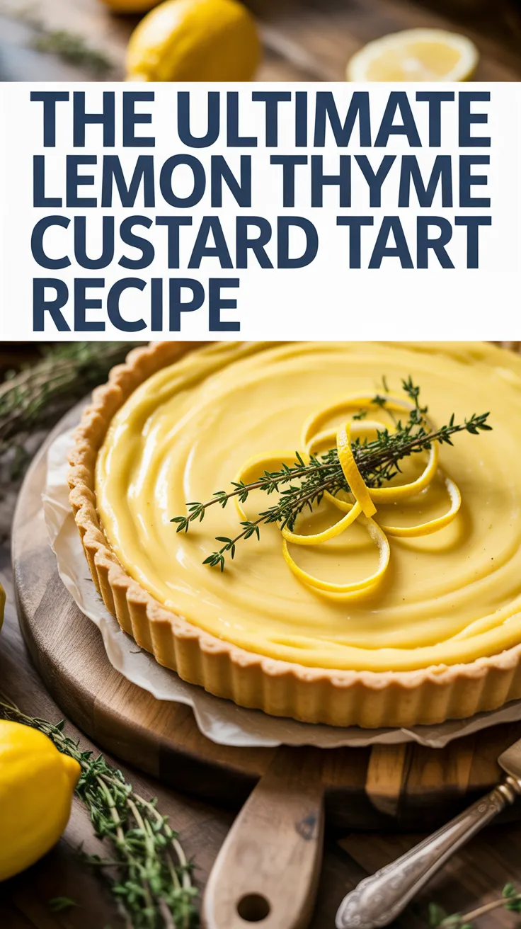 Unlock the bright, invigorating flavors of our Ultimate Lemon Thyme Custard Tart, where zesty lemons meet fragrant thyme for a stunning dessert experience. This unique combination offers a delightful twist on traditional custard, making it the perfect treat for any occasion.